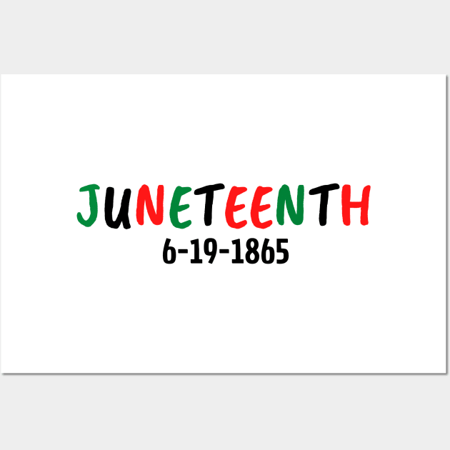 Juneteenth independence day Wall Art by merysam